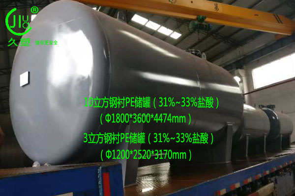 在未來，越來越多的用戶會選擇鋼襯塑鹽酸儲罐
